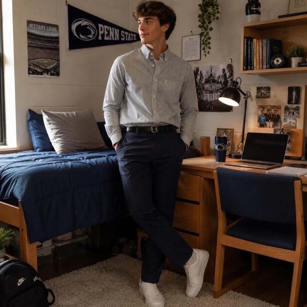 Gap Coolmax Ecomade Striped Button-Up Shirt